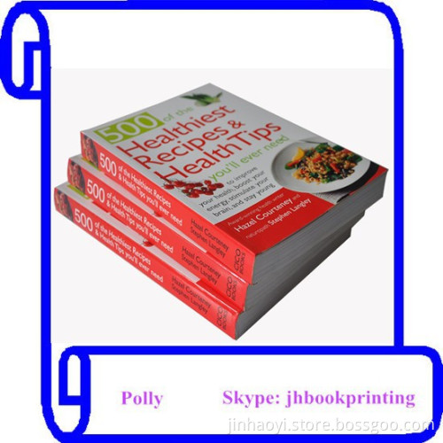 Professional Full Color hardcover spiral binding cooking book printing